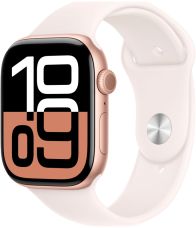 Умные часы Apple Watch Series 10 42 мм, S/M 130-200 мм, Aluminium Case GPS+Cellular, Sport Band, Rose Gold